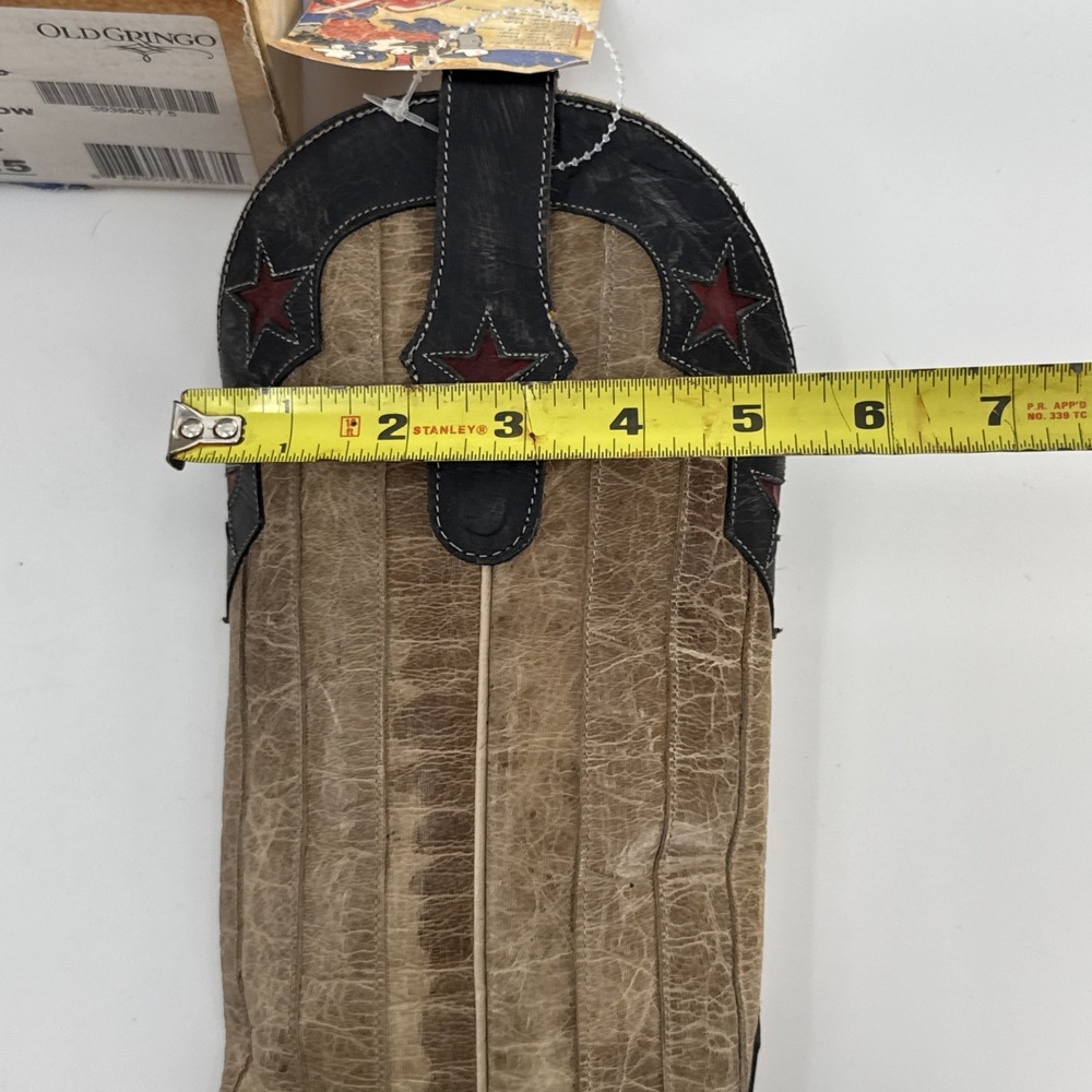 NWT Old Gringo Yippee Ki Yay 13" Boots 7.5B Leather Stars Stripes US Flag Read - Picture 13 of 16